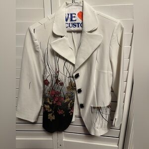 Floral Embroidered Women's Blazer